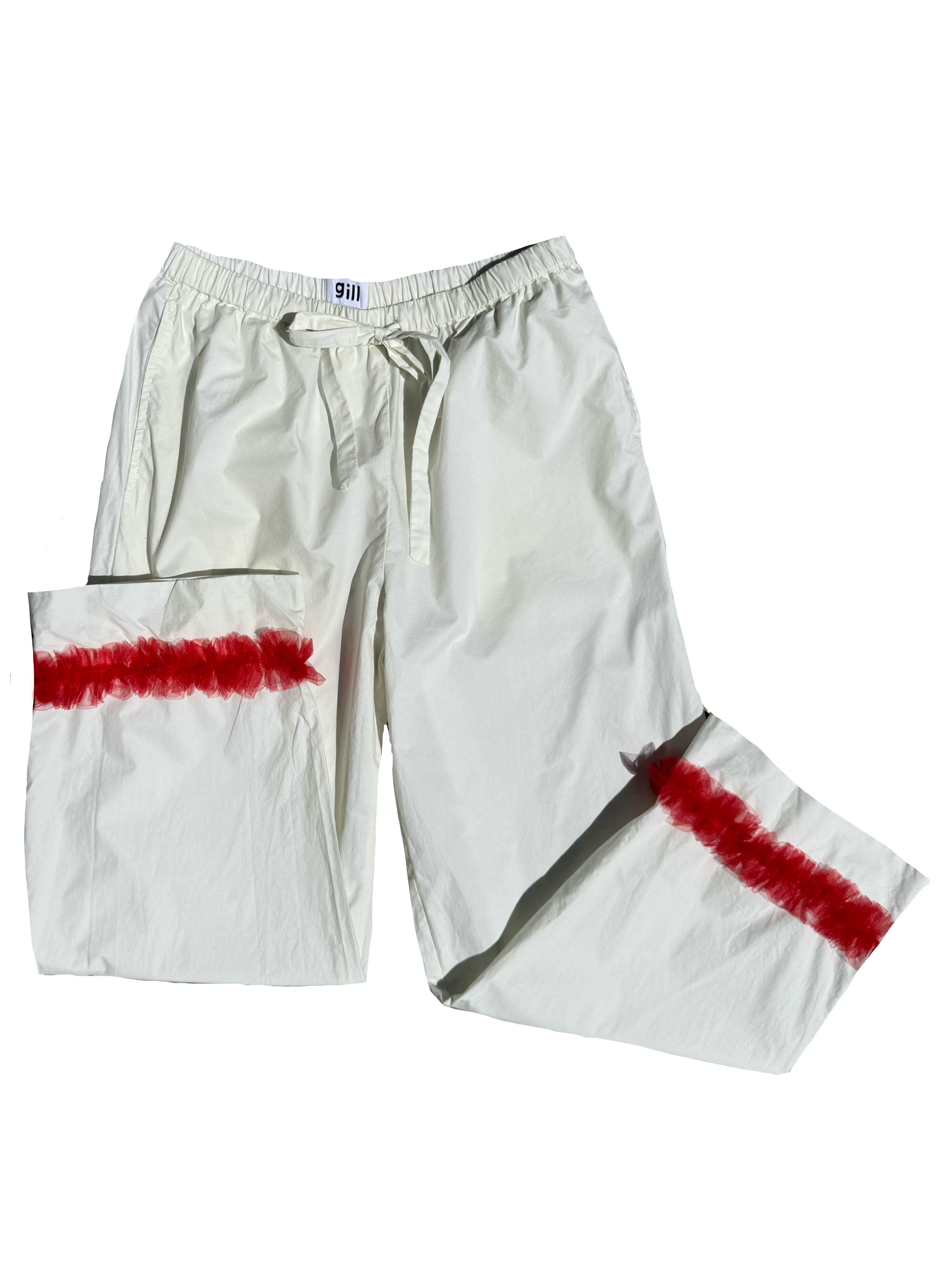 Cotton Poplin Pants - Ivory