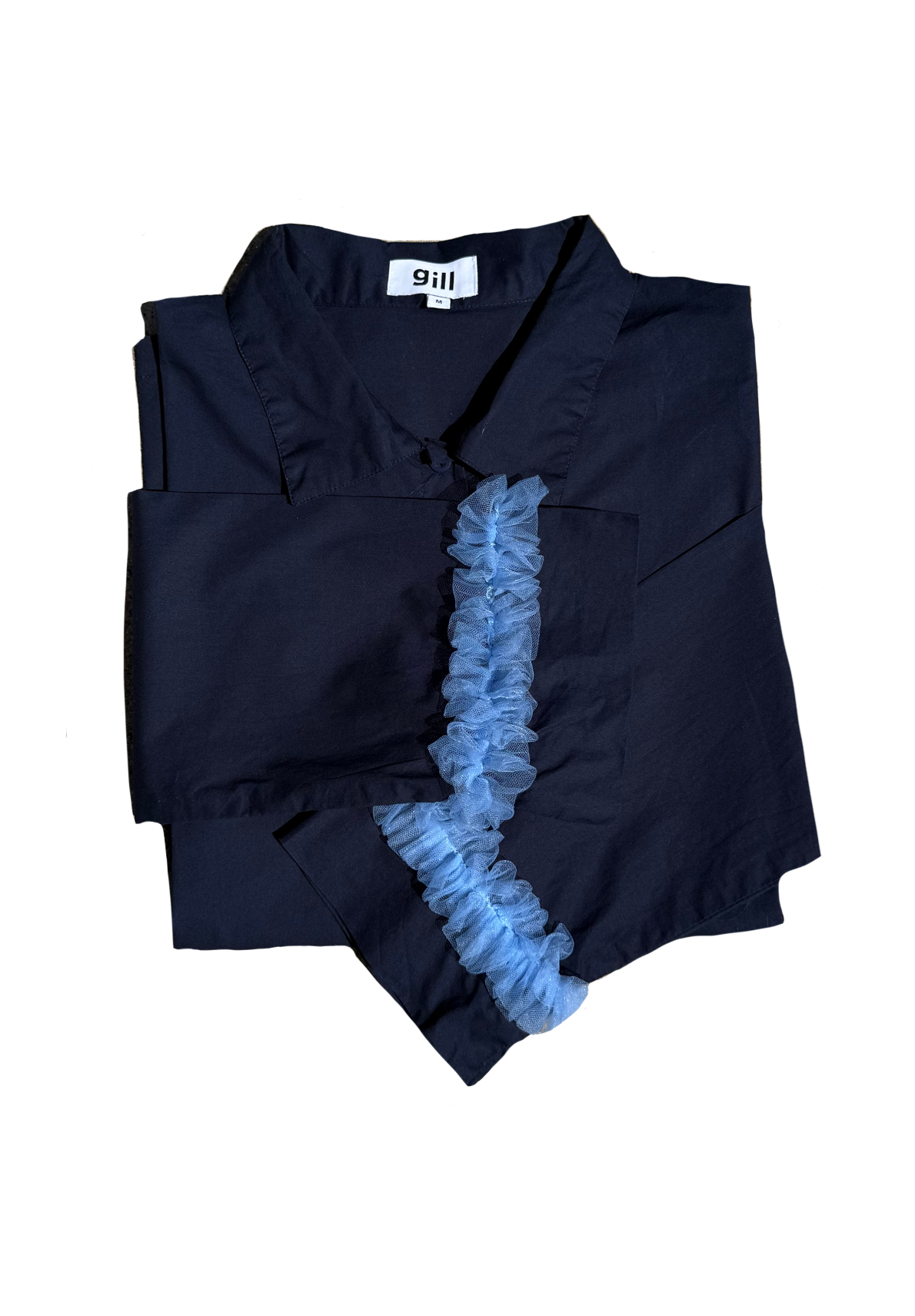 Cotton Poplin Shirt - Navy