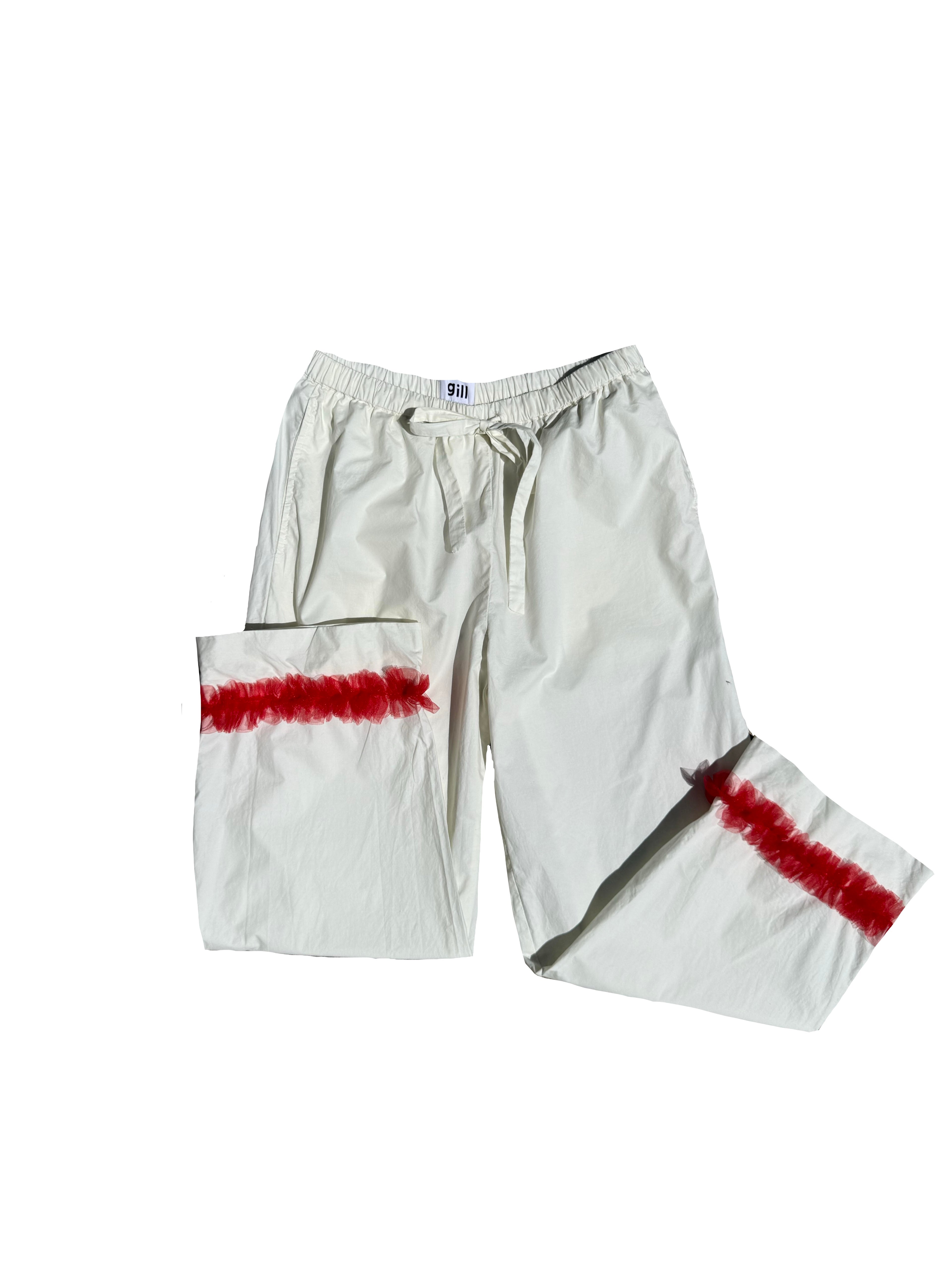 Cotton Poplin Pants - Ivory